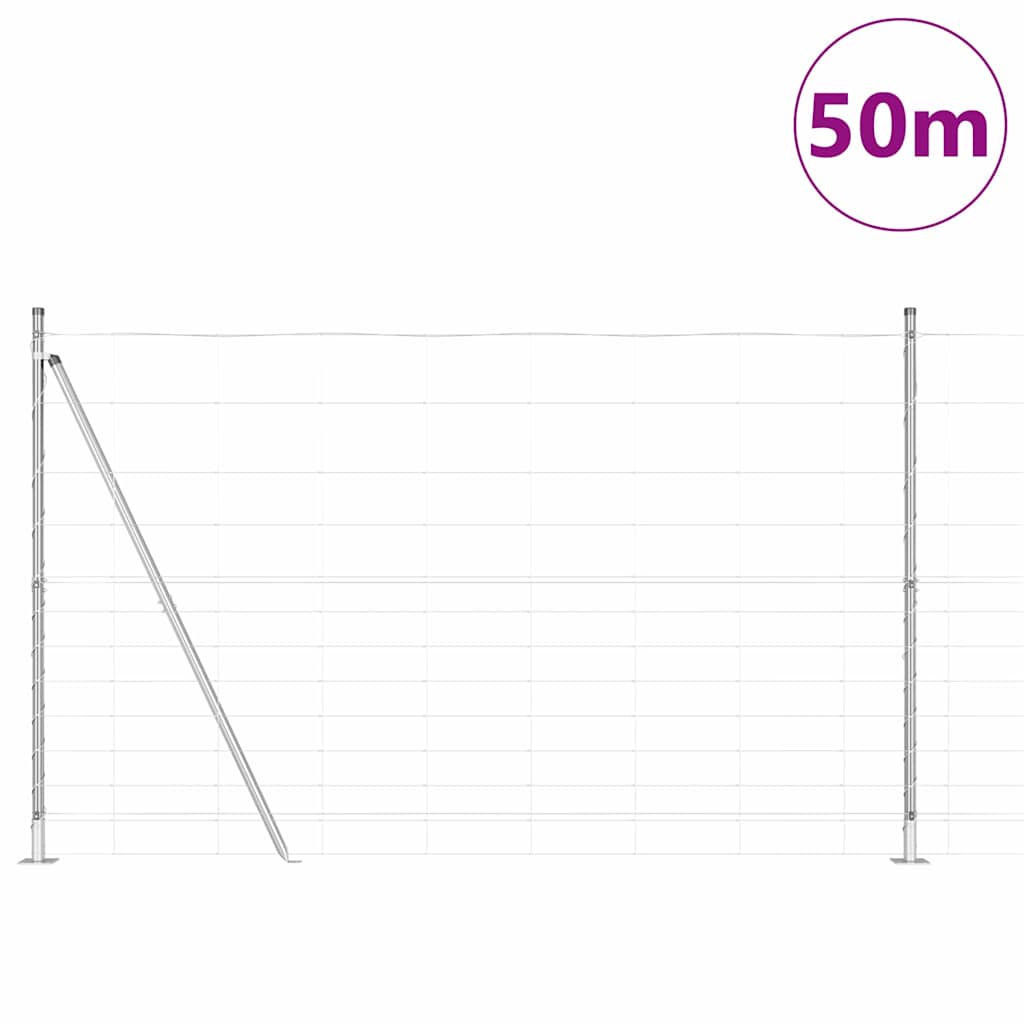 Στύλος Περιφράξεων Γαλβανισμένο 50 x 1,5 m Ατσάλι