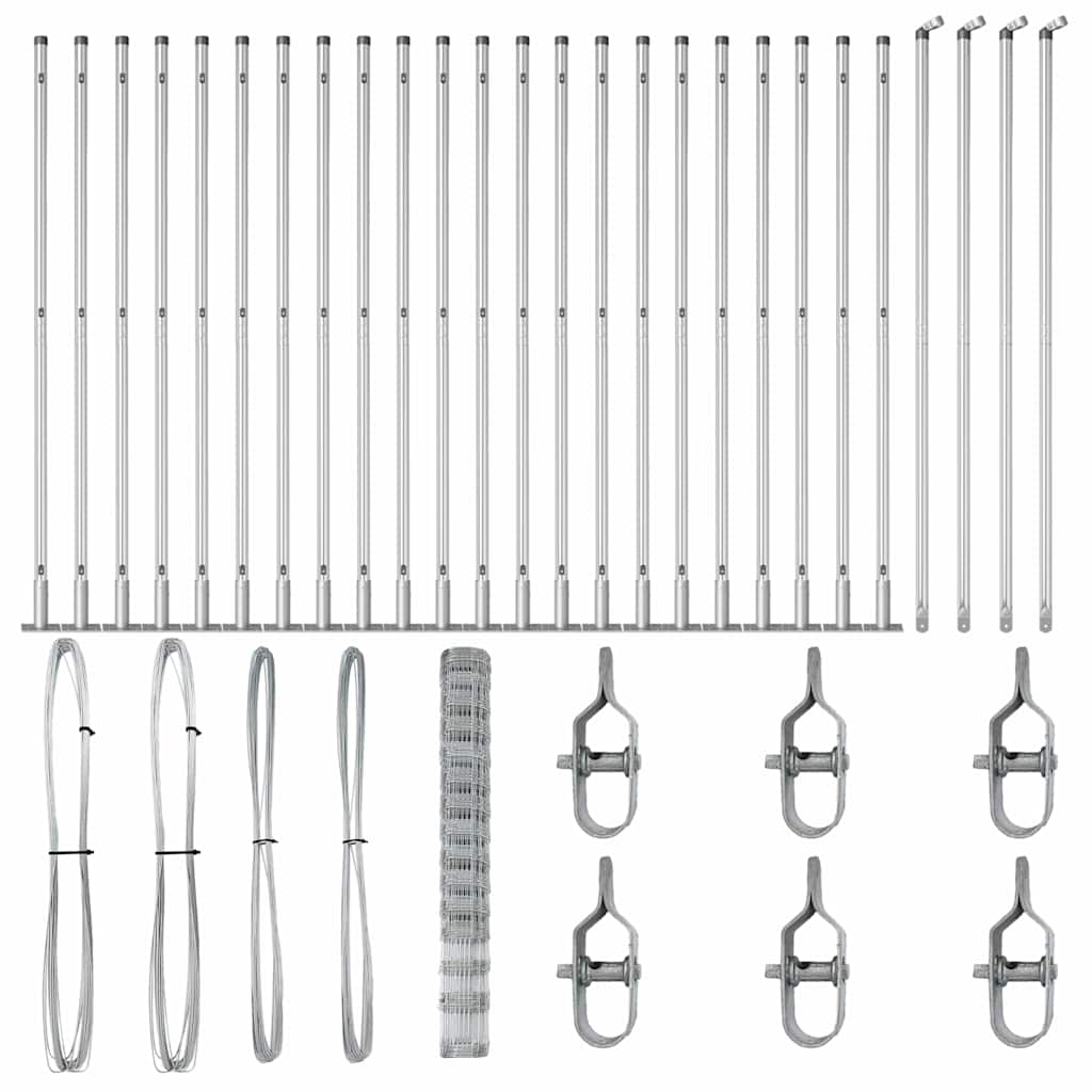Στύλος Περιφράξεων Γαλβανισμένο 50 x 1,6 m Ατσάλι