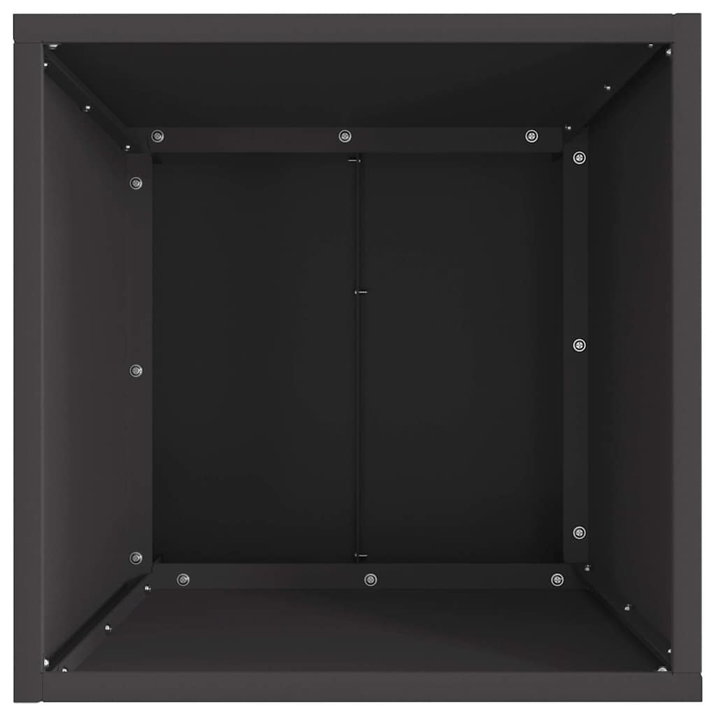 Φωτιά Μαύρο 40 x 40 x 35 cm Ατσάλι - Pakobazaar