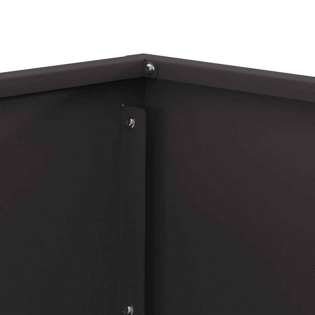 Φωτιά Μαύρο 60 x 60 x 35 cm Ατσάλι - Pakobazaar