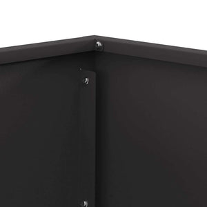 Φωτιά Μαύρο 60 x 60 x 35 cm Ατσάλι - Pakobazaar