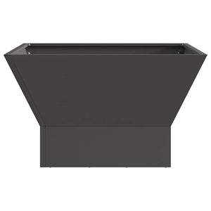 Φωτιά Μαύρο 60 x 60 x 35 cm Ατσάλι - Pakobazaar