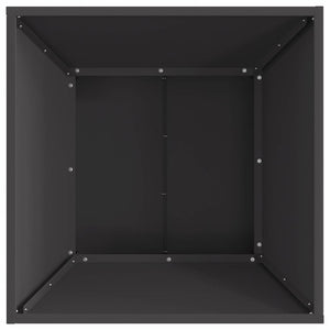 Φωτιά Μαύρο 60 x 60 x 35 cm Ατσάλι - Pakobazaar