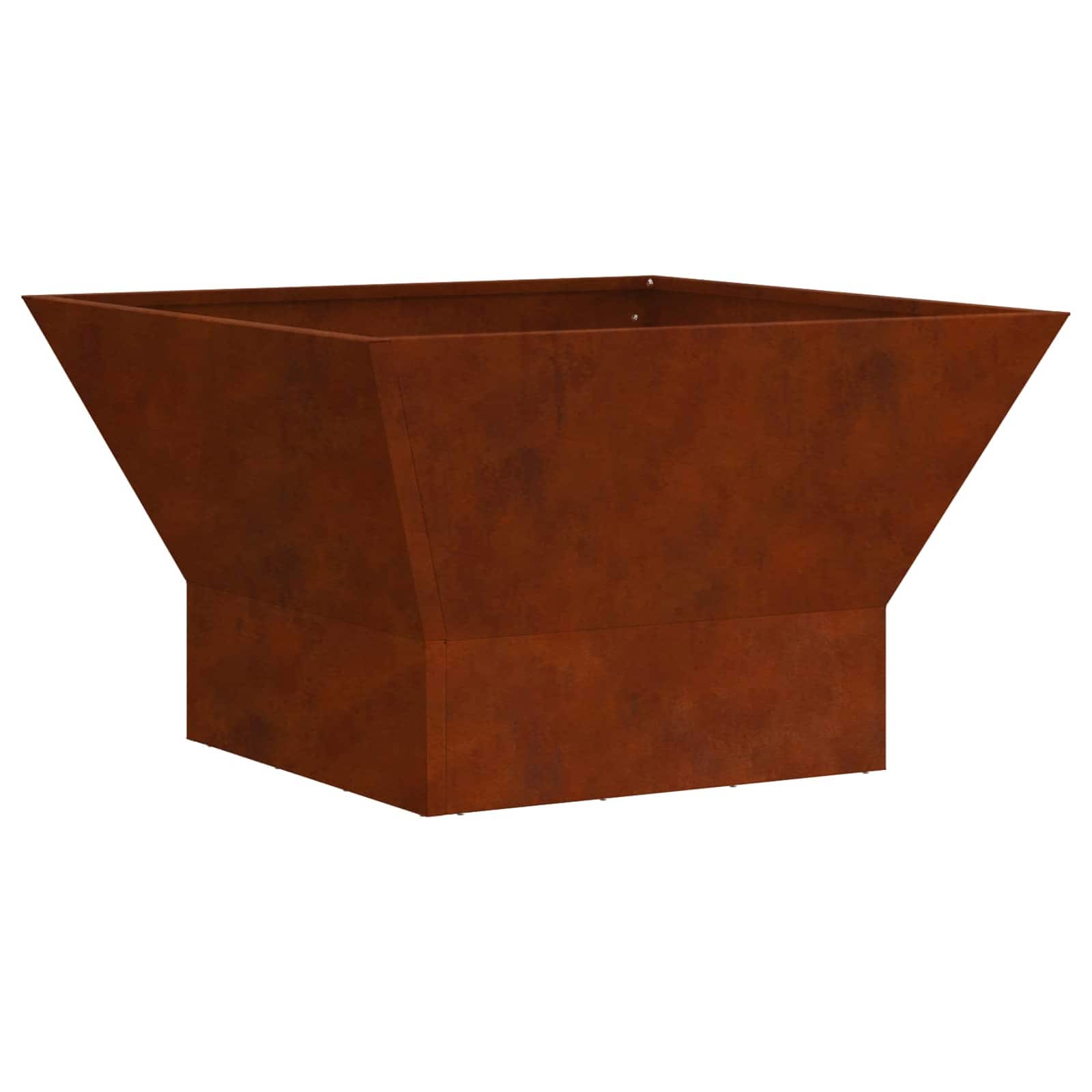 Φωτιά Καφέ 60 x 60 x 35 cm Ατσάλι Σκληρυθέν στον Αέρα - Pakobazaar