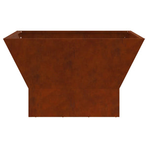 Φωτιά Καφέ 60 x 60 x 35 cm Ατσάλι Σκληρυθέν στον Αέρα - Pakobazaar