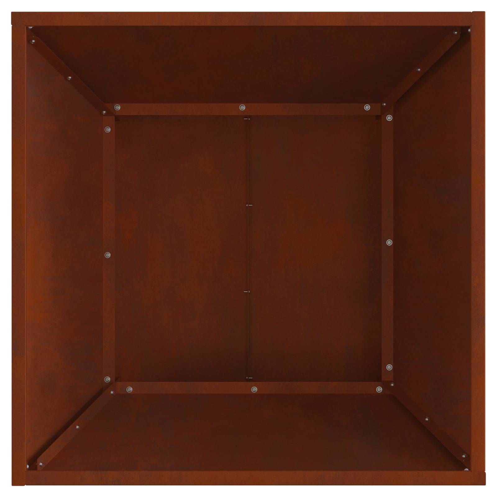 Φωτιά Καφέ 60 x 60 x 35 cm Ατσάλι Σκληρυθέν στον Αέρα - Pakobazaar