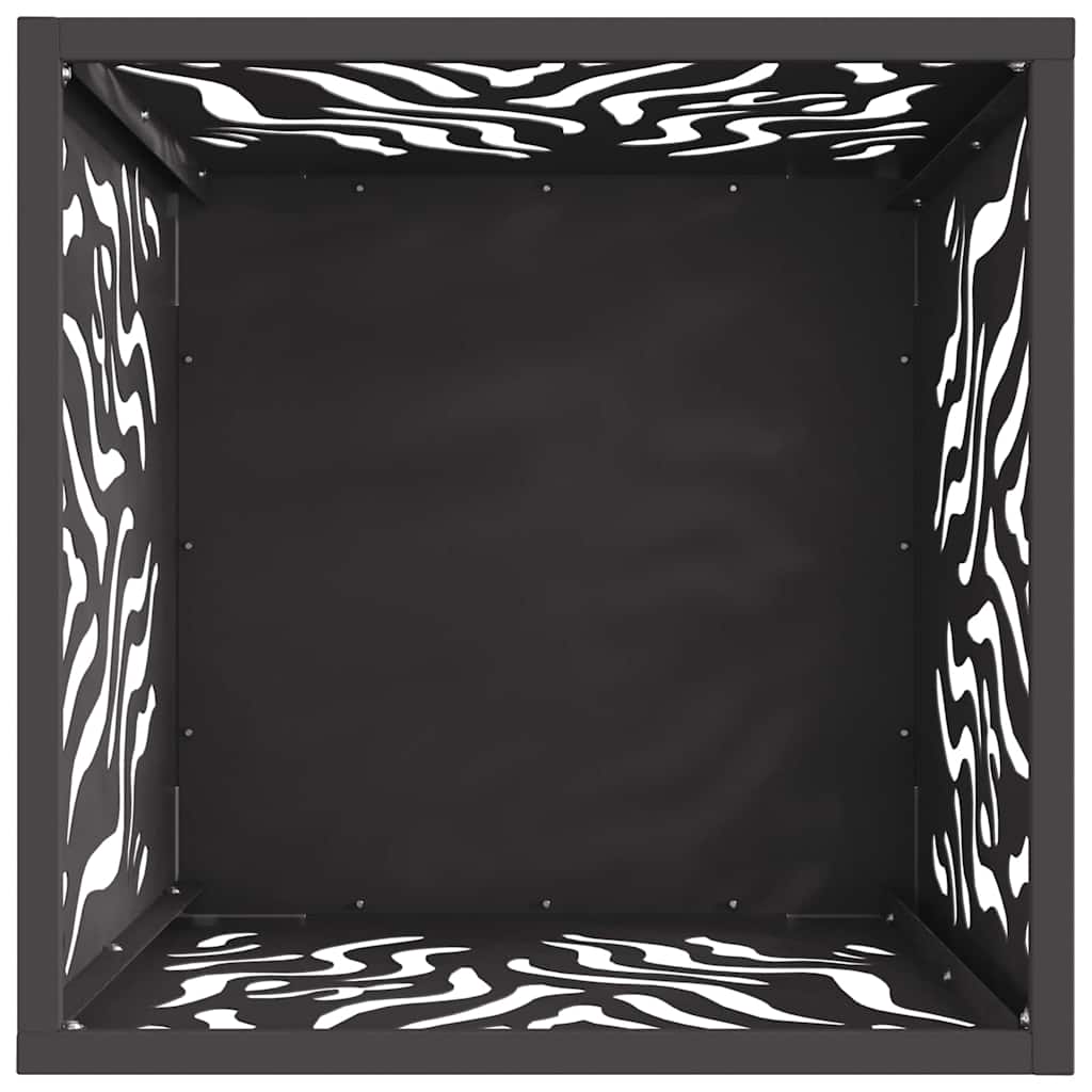Φωτιά Μαύρο 40 x 40 x 40 cm Ατσάλι