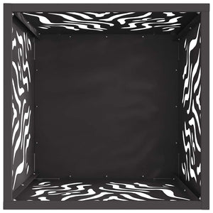 Φωτιά Μαύρο 40 x 40 x 40 cm Ατσάλι σκληρυθέν στον αέρα