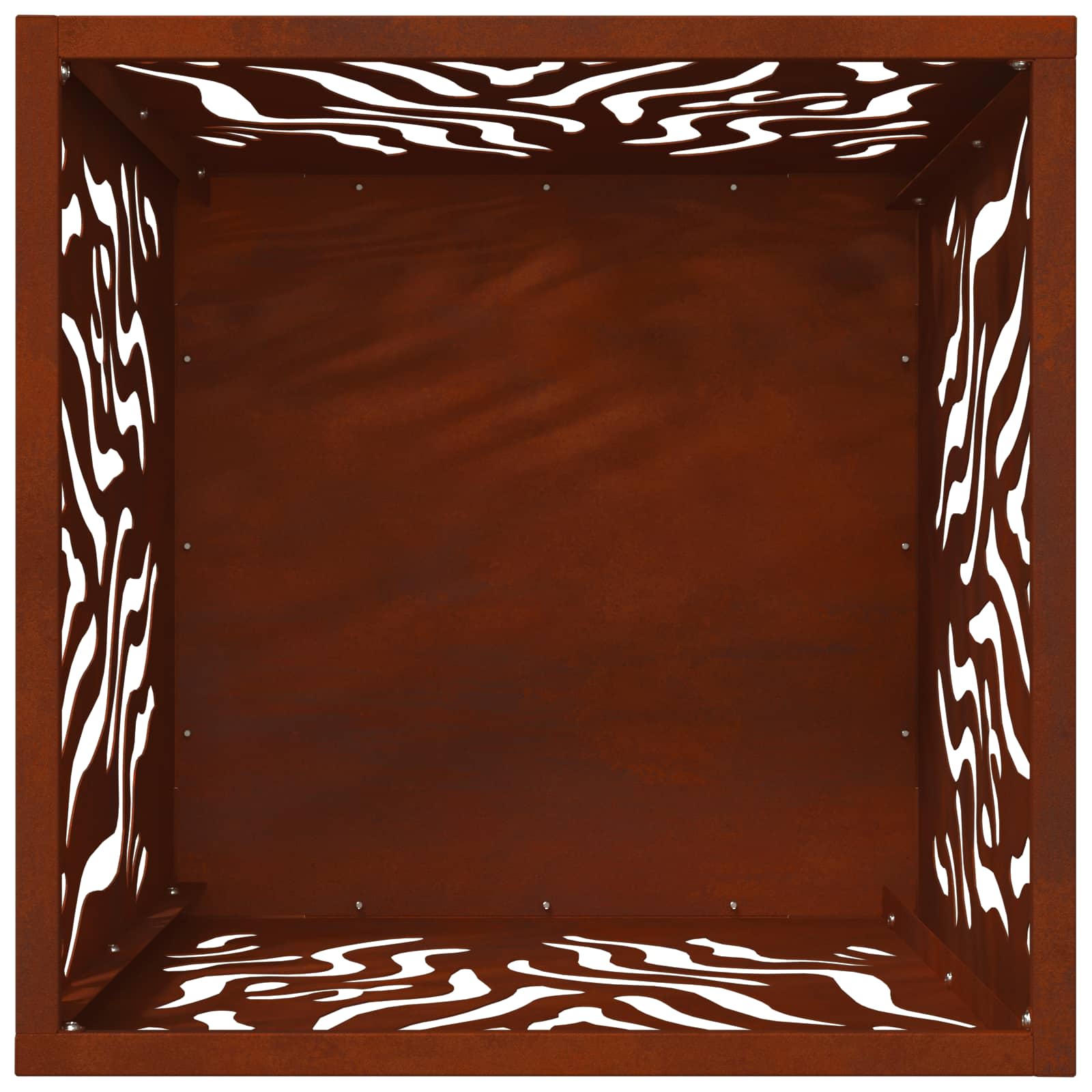Φωτιά Καφέ 40 x 40 x 40 cm Ατσάλι σκληρυθέν στον αέρα