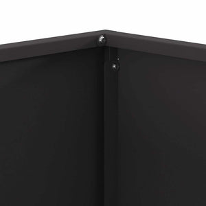 Φωτιά Μαύρο 60 x 60 x 40 cm Ατσάλι σκληρυθέν στον αέρα