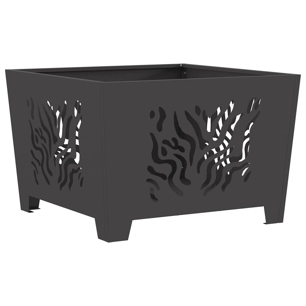 Φωτιά Μαύρο 60 x 60 x 40 cm Ατσάλι