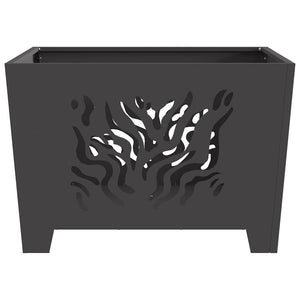 Φωτιά Μαύρο 60 x 60 x 40 cm Ατσάλι σκληρυθέν στον αέρα