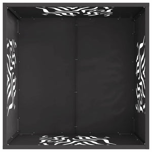 Φωτιά Μαύρο 60 x 60 x 40 cm Ατσάλι σκληρυθέν στον αέρα