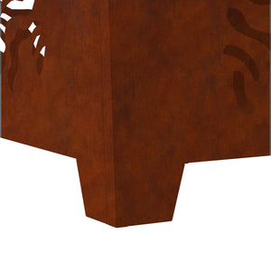 Φωτιά Καφέ 60 x 60 x 40 cm Ατσάλι σκληρυθέν στον αέρα