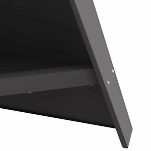 Φωτιά Μαύρο 58 x 40 x 100 εκ. Ατσάλι - Pakobazaar