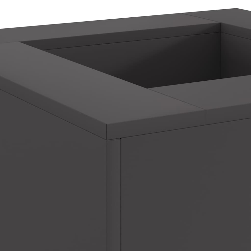 Φωτιά Μαύρο 60 x 60 x 30 cm Ατσάλι - Pakobazaar