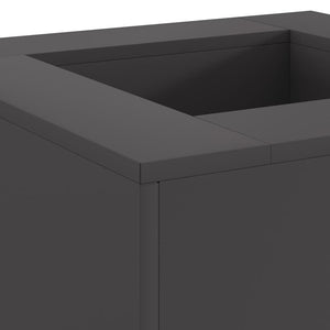 Φωτιά Μαύρο 60 x 60 x 30 cm Ατσάλι - Pakobazaar