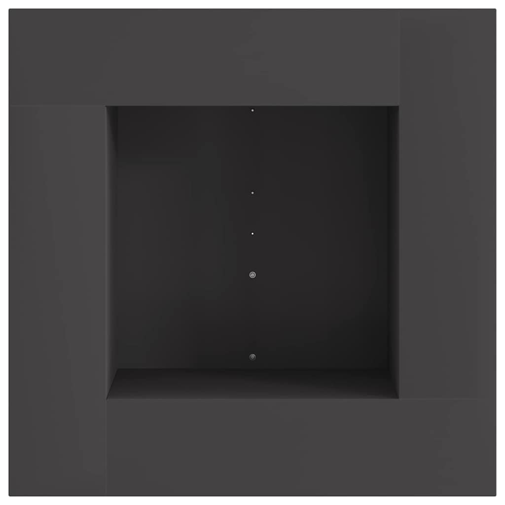 Φωτιά Μαύρο 60 x 60 x 30 cm Ατσάλι - Pakobazaar