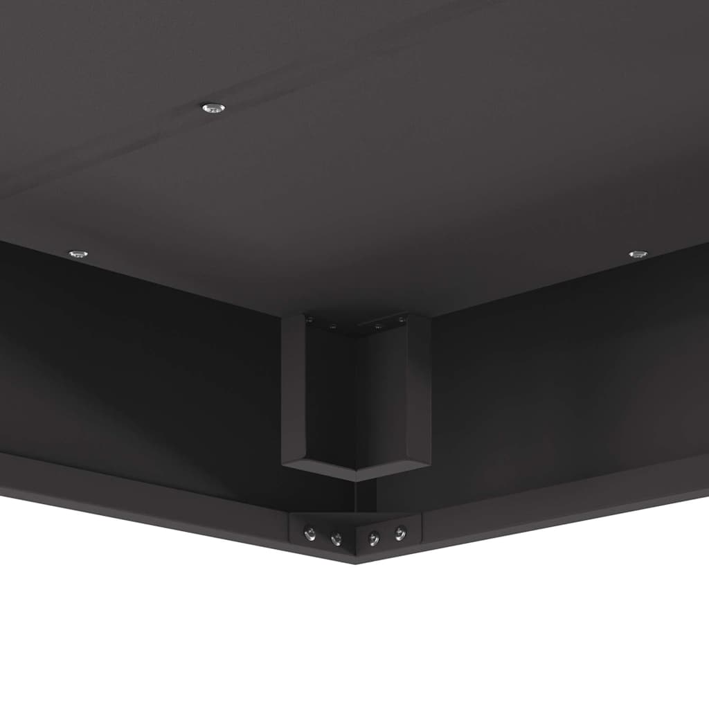 Φωτιά Μαύρο 80 x 80 x 40 cm Ατσάλι - Pakobazaar