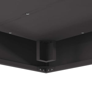 Φωτιά Μαύρο 80 x 80 x 40 cm Ατσάλι - Pakobazaar