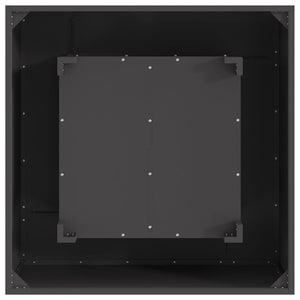 Φωτιά Μαύρο 80 x 80 x 40 cm Ατσάλι - Pakobazaar