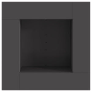 Φωτιά Μαύρο 80 x 80 x 40 cm Ατσάλι - Pakobazaar