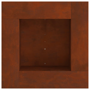 Φωτιά Καφέ 80 x 80 x 40 cm Ατσάλι Σκληρυθέν στον Αέρα - Pakobazaar