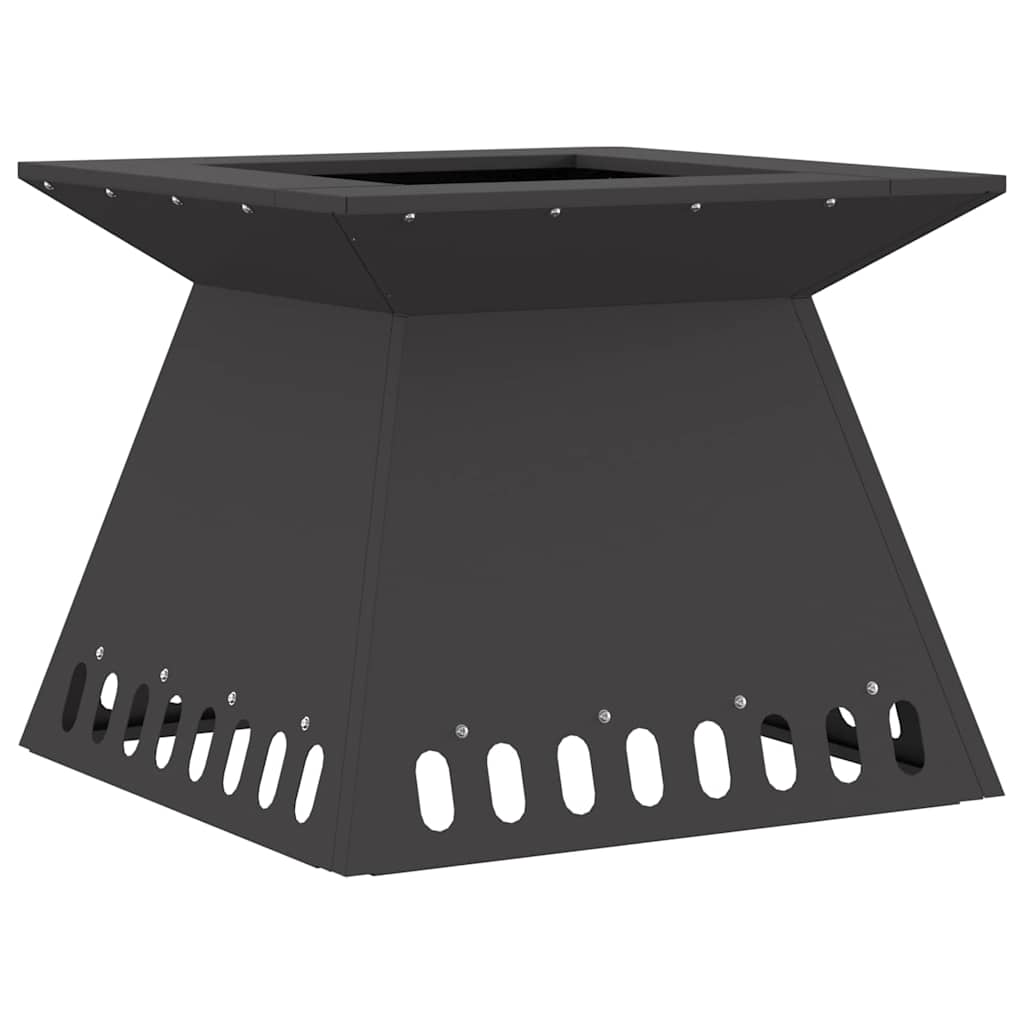Φωτιά Μαύρο 48 x 48 x 40 εκ Ατσάλι - Pakobazaar