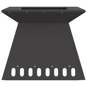 Φωτιά Μαύρο 48 x 48 x 40 εκ Ατσάλι - Pakobazaar