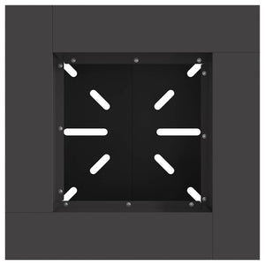 Φωτιά Μαύρο 48 x 48 x 40 εκ Ατσάλι - Pakobazaar