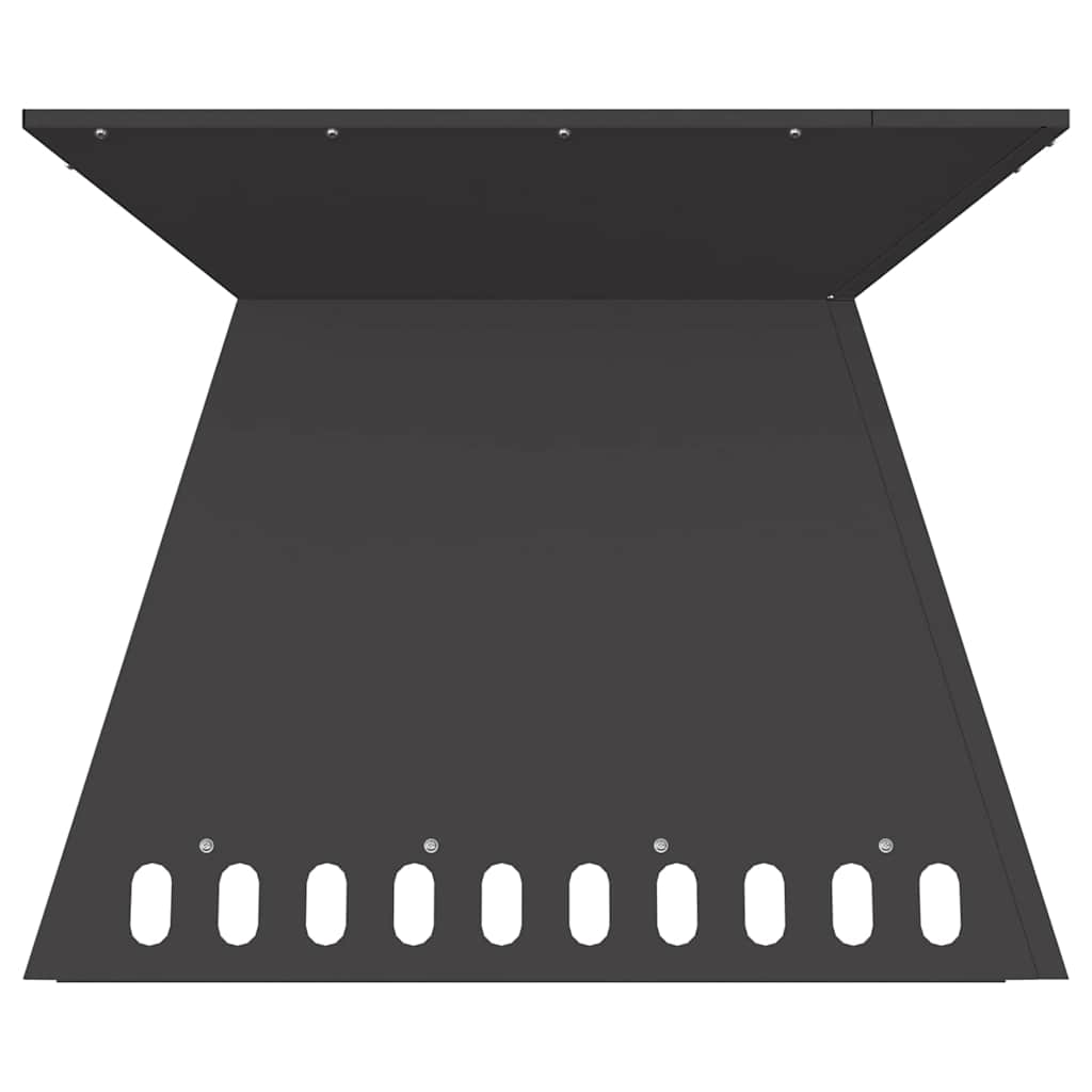 Φωτιά Μαύρο 60 x 60 x 50 εκ Ατσάλι - Pakobazaar