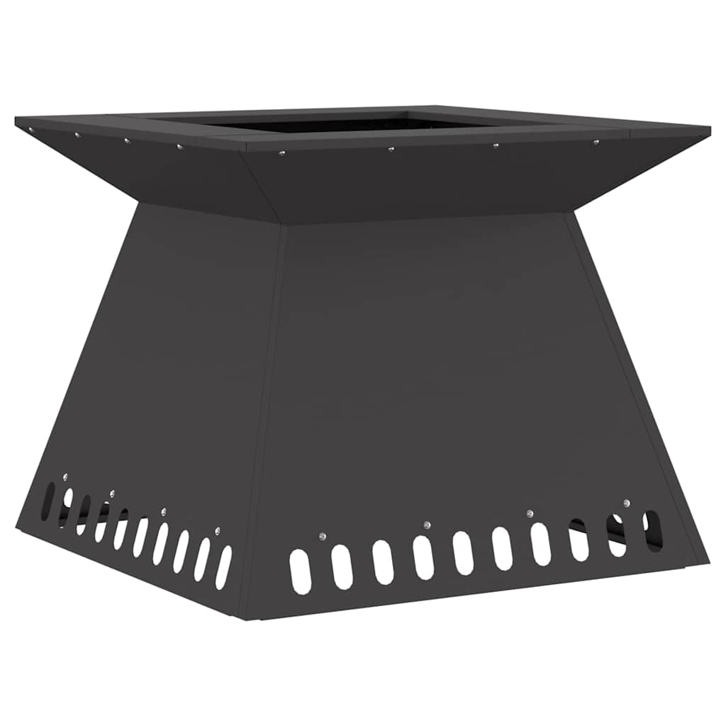 Φωτιά Μαύρο 60 x 60 x 50 εκ Ατσάλι - Pakobazaar