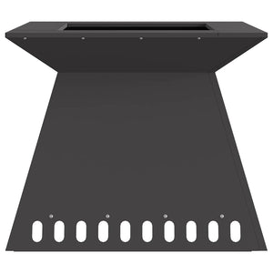 Φωτιά Μαύρο 60 x 60 x 50 εκ Ατσάλι - Pakobazaar