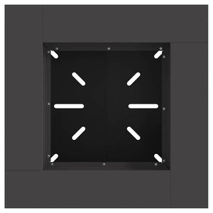 Φωτιά Μαύρο 60 x 60 x 50 εκ Ατσάλι - Pakobazaar