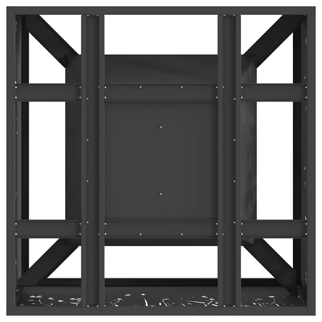 Φωτιά Μαύρο 60 x 60 x 30 cm Ατσάλι - Pakobazaar