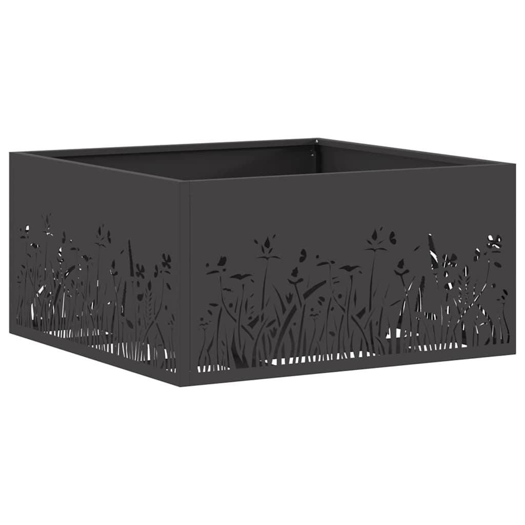 Φωτιά Μαύρο 60 x 60 x 30 cm Ατσάλι - Pakobazaar