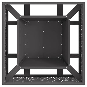 Φωτιά Μαύρο 60 x 60 x 30 cm Ατσάλι - Pakobazaar