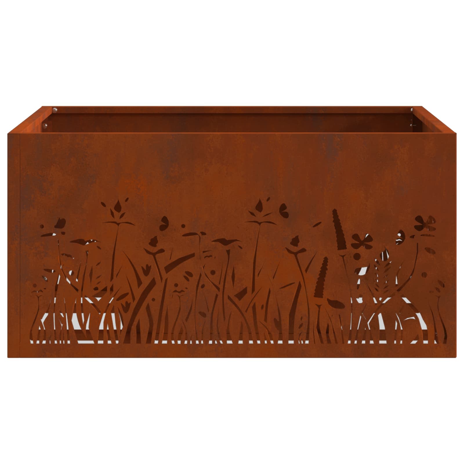 Φωτιά Καφέ 60 x 60 x 30 cm Ατσάλι Σκληρυθέν στον Αέρα - Pakobazaar