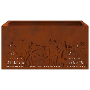 Φωτιά Καφέ 60 x 60 x 30 cm Ατσάλι Σκληρυθέν στον Αέρα - Pakobazaar