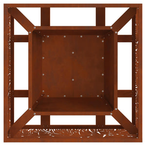 Φωτιά Καφέ 60 x 60 x 30 cm Ατσάλι Σκληρυθέν στον Αέρα - Pakobazaar