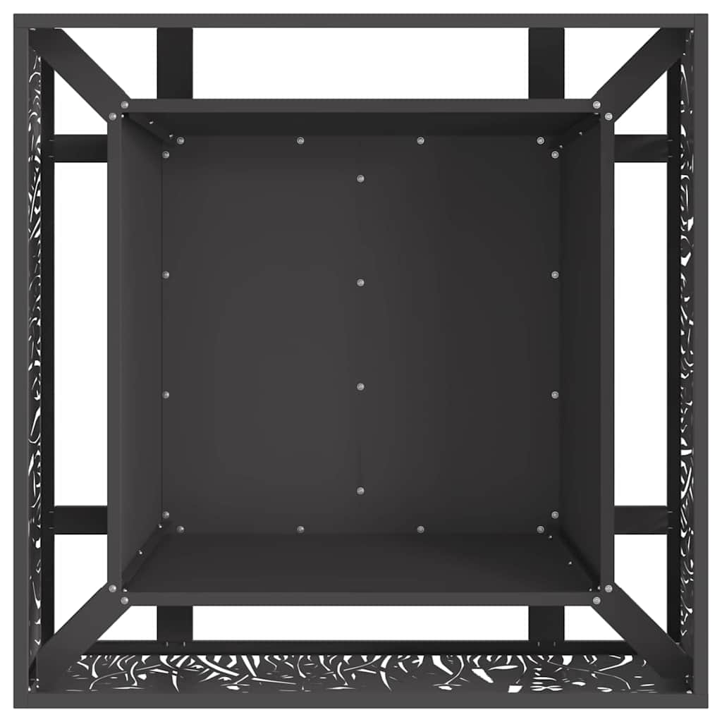 Φωτιά Μαύρο 80 x 80 x 30 cm Ατσάλι - Pakobazaar