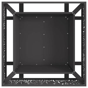 Φωτιά Μαύρο 80 x 80 x 30 cm Ατσάλι - Pakobazaar