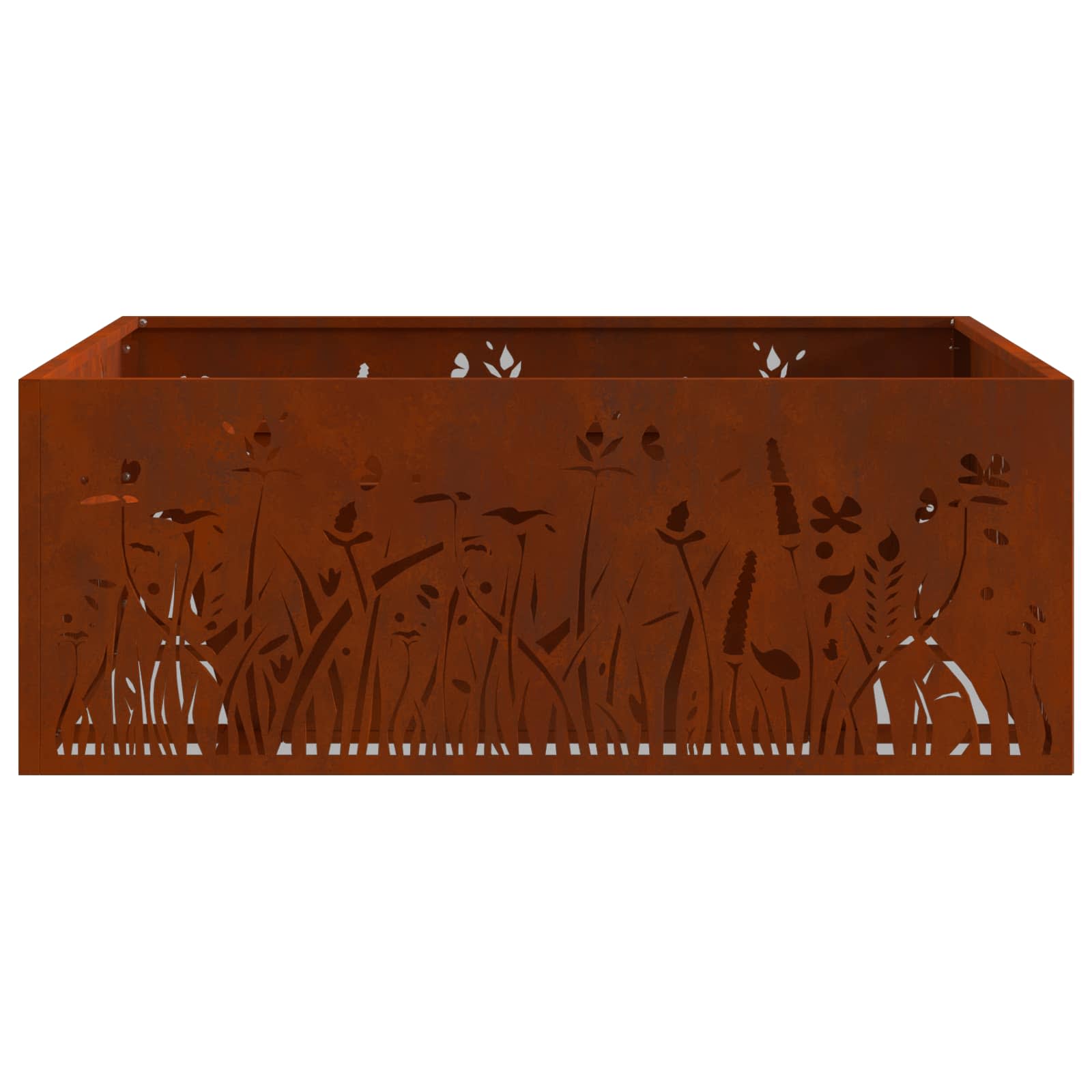 Φωτιά Καφέ 80 x 80 x 30 cm Ατσάλι Σκληρυθέν στον Αέρα - Pakobazaar