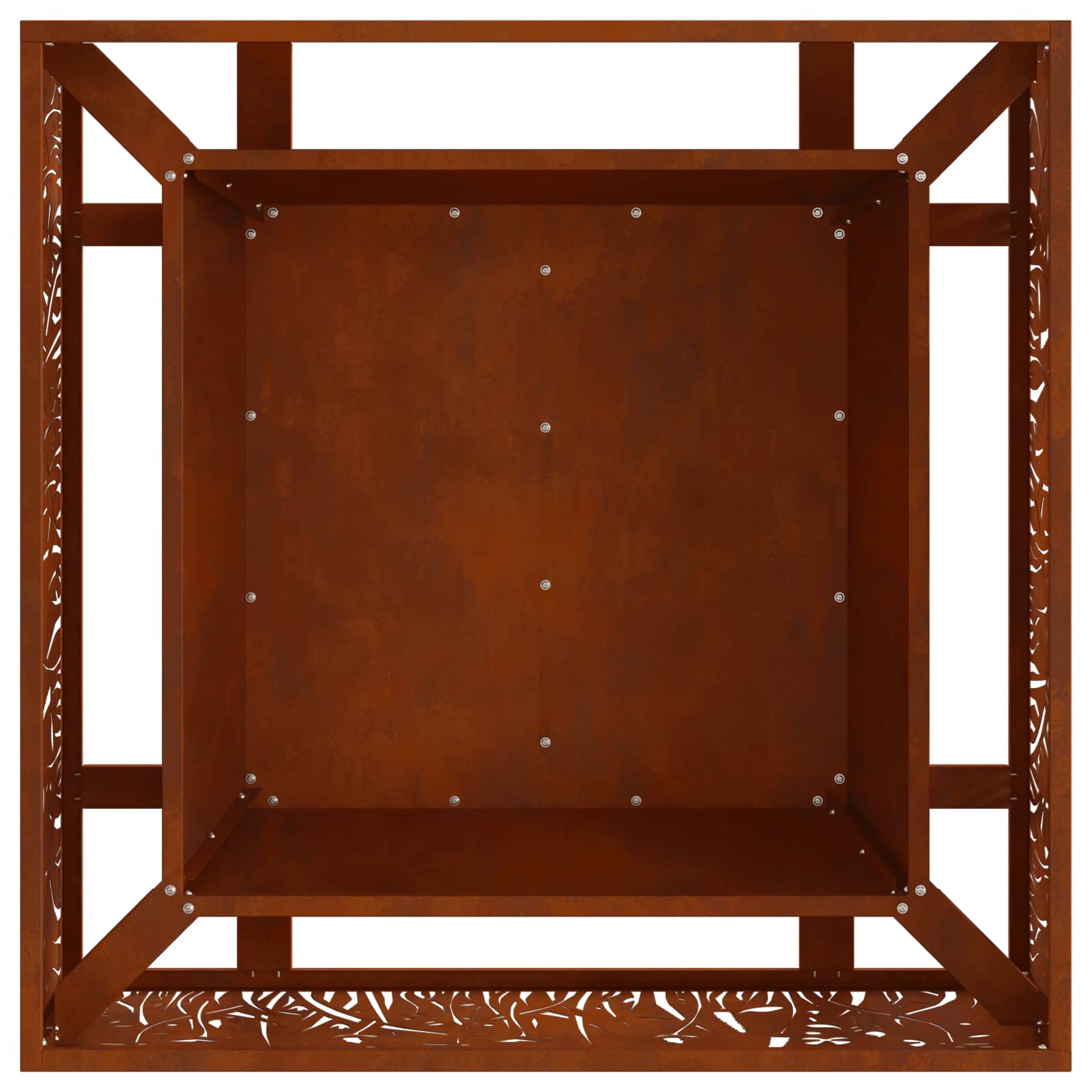 Φωτιά Καφέ 80 x 80 x 30 cm Ατσάλι Σκληρυθέν στον Αέρα - Pakobazaar