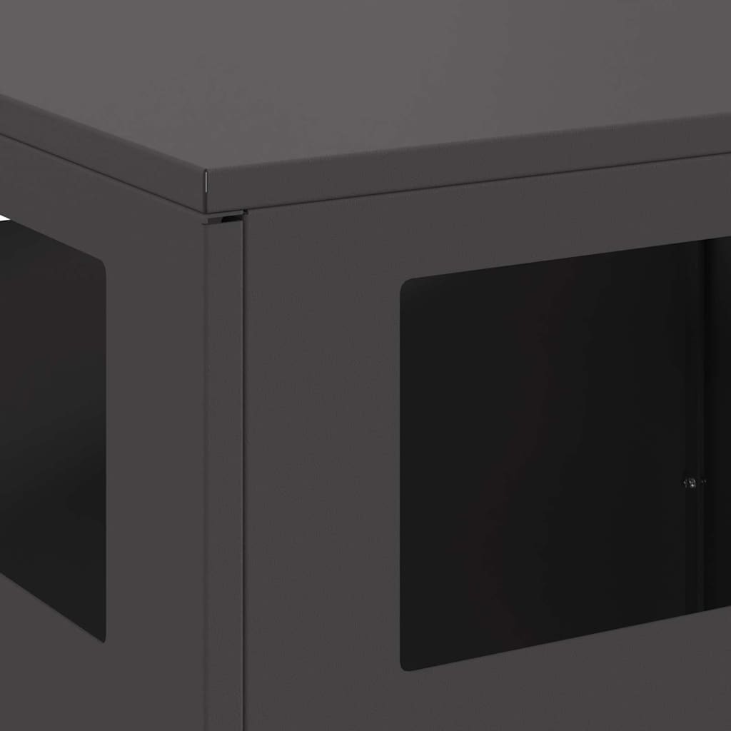Φωτιά Μαύρο 50 x 50 x 100 cm Ατσάλι