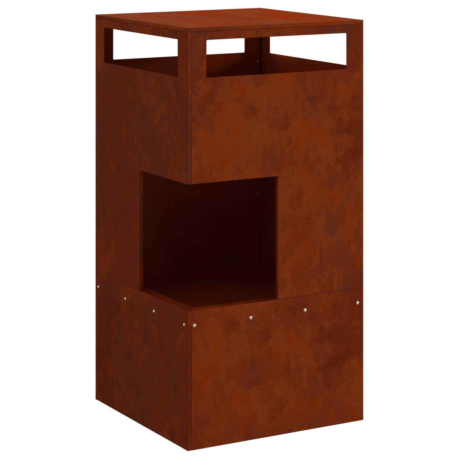 Φωτιά Καφέ 50 x 50 x 100 cm Ατσάλι Σκληρυθέν στον Αέρα