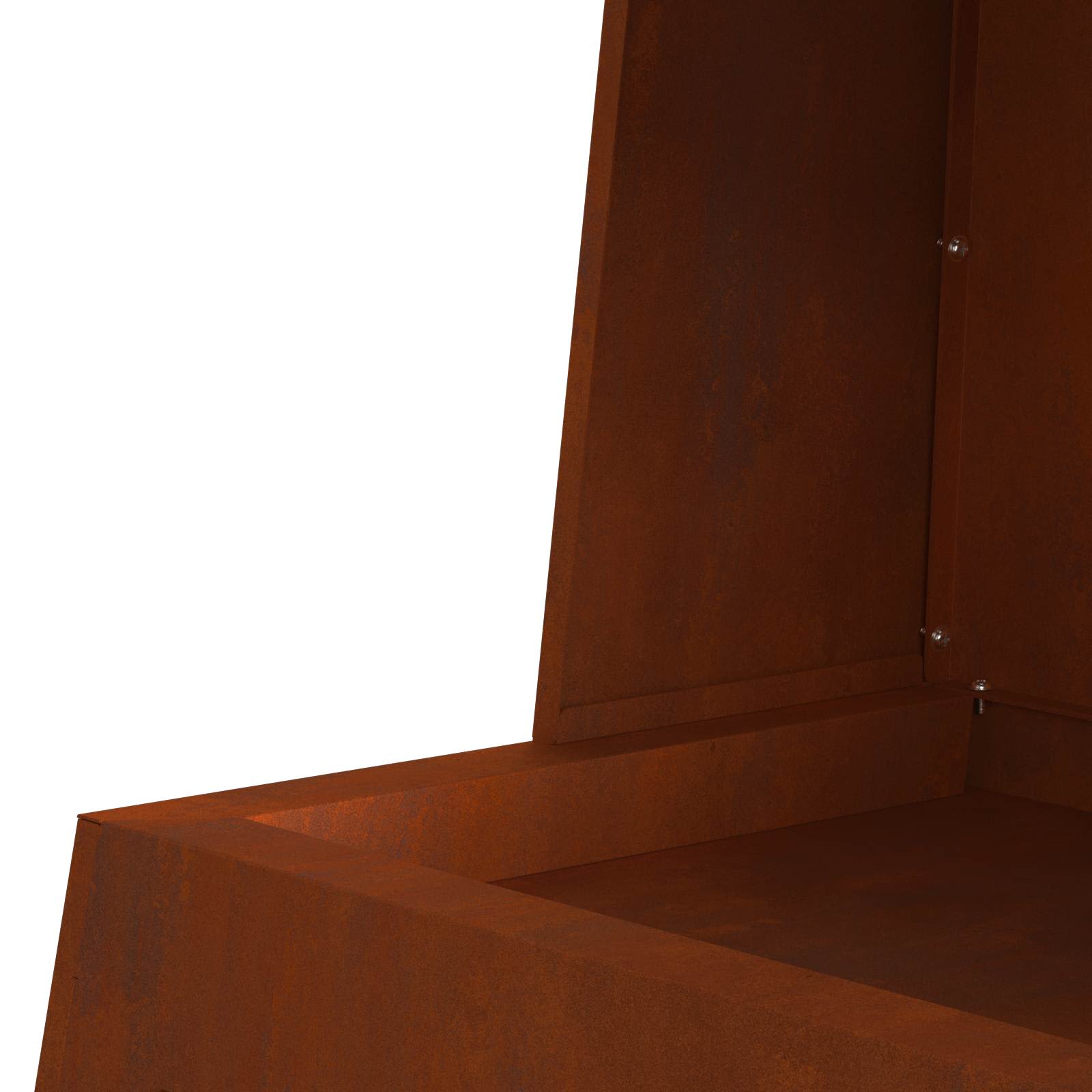 Φωτιά Καφέ 60 x 35 x 100 εκ. Ατσάλι Σκληρυθέν στον Αέρα - Pakobazaar