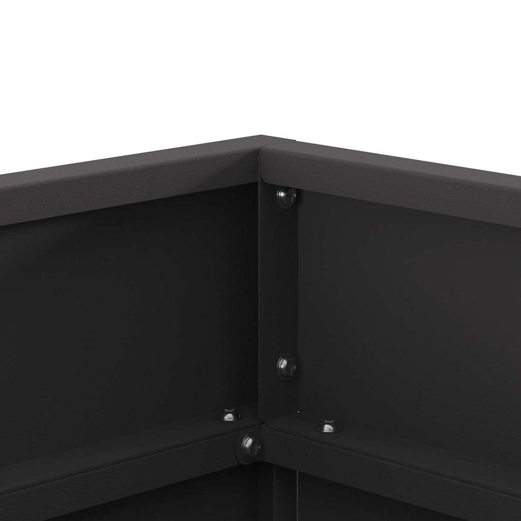Φωτιά Μαύρο 50 x 50 x 38 εκ. Ατσάλι - Pakobazaar