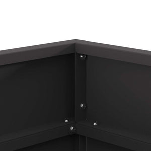 Φωτιά Μαύρο 50 x 50 x 38 εκ. Ατσάλι - Pakobazaar
