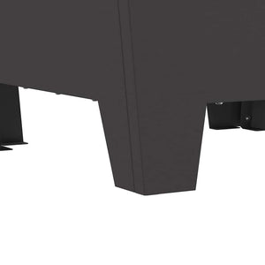 Φωτιά Μαύρο 50 x 50 x 38 εκ. Ατσάλι - Pakobazaar
